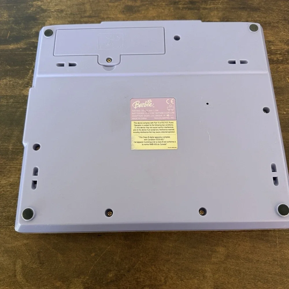 Vintage Barbie B-Book Kids Educational Learning Laptop Toy Interactive Y2K 2000s